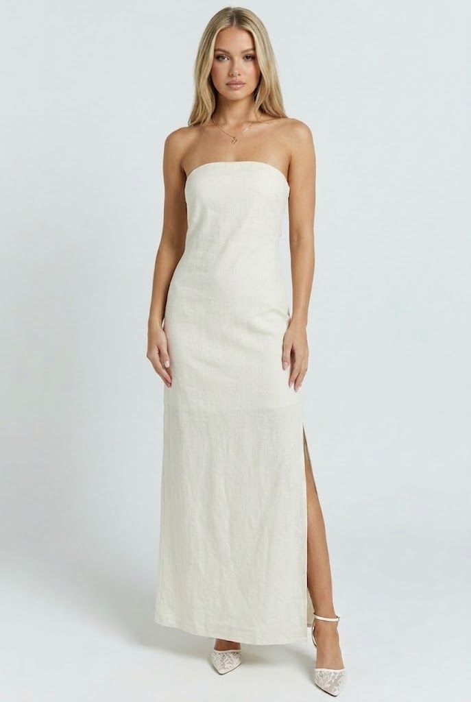 Sea Air Linen Maxi Dress
