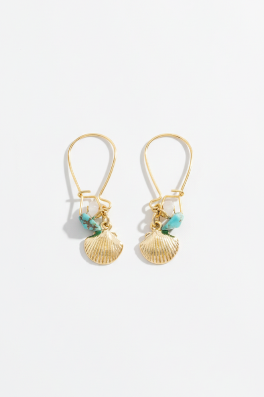 Tidepool Treasure Shell Drop Earrings