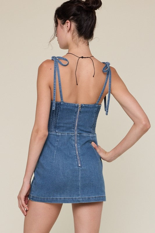 Easy Does It Denim Mini Dress