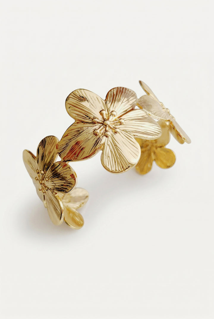 Golden Garden Cuff Bracelet