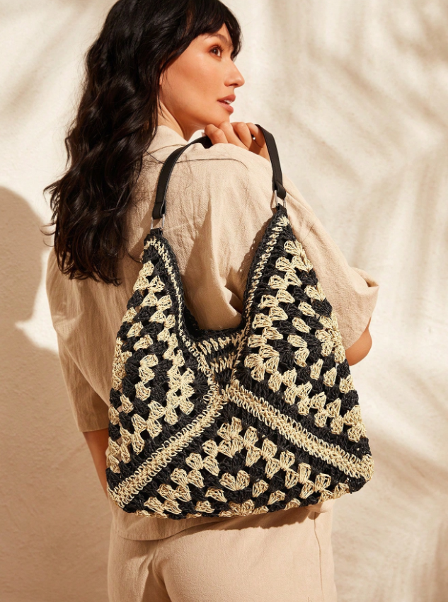 Full of Sunshine Woven Straw Shoulder Bag