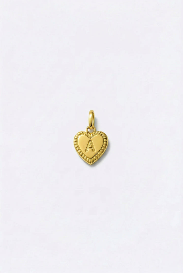 Initial Heart Charm