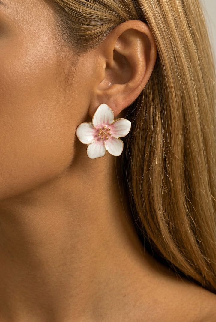Jasmine Flower Statement Earrings