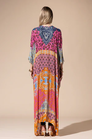 Antonella Printed Duster Kimono