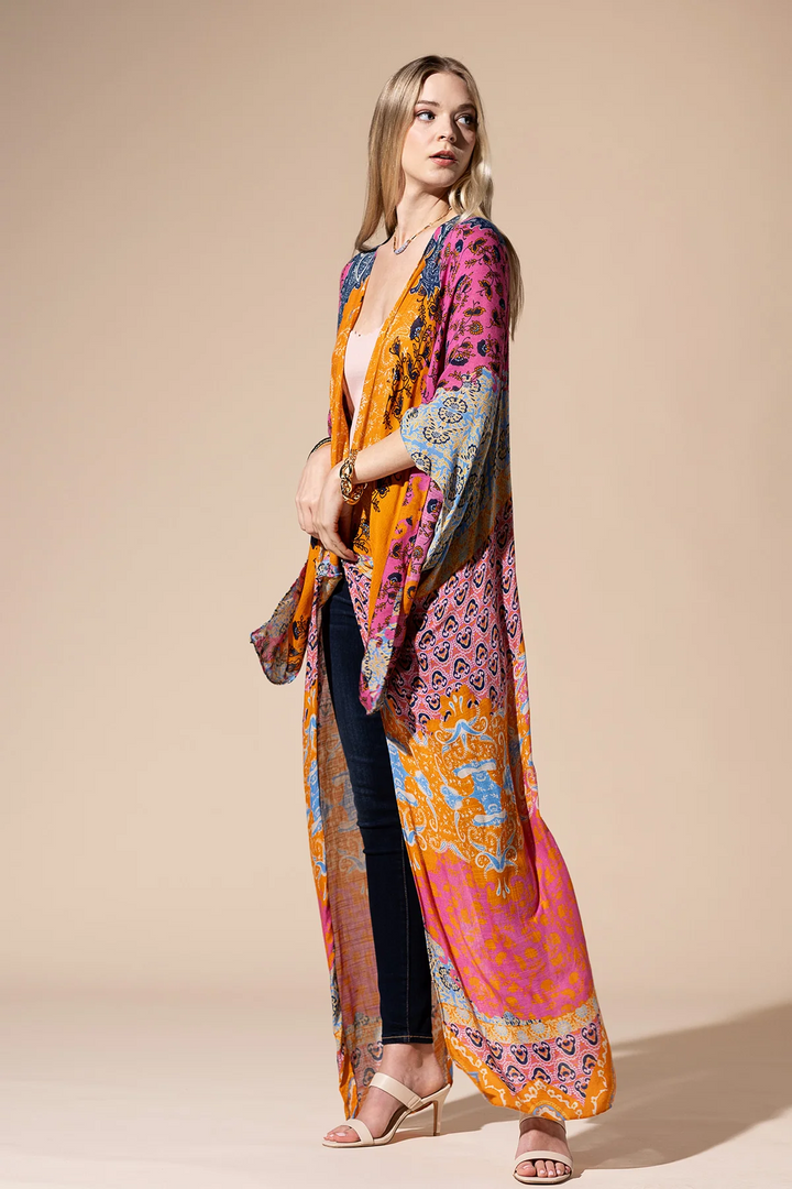 Antonella Printed Duster Kimono