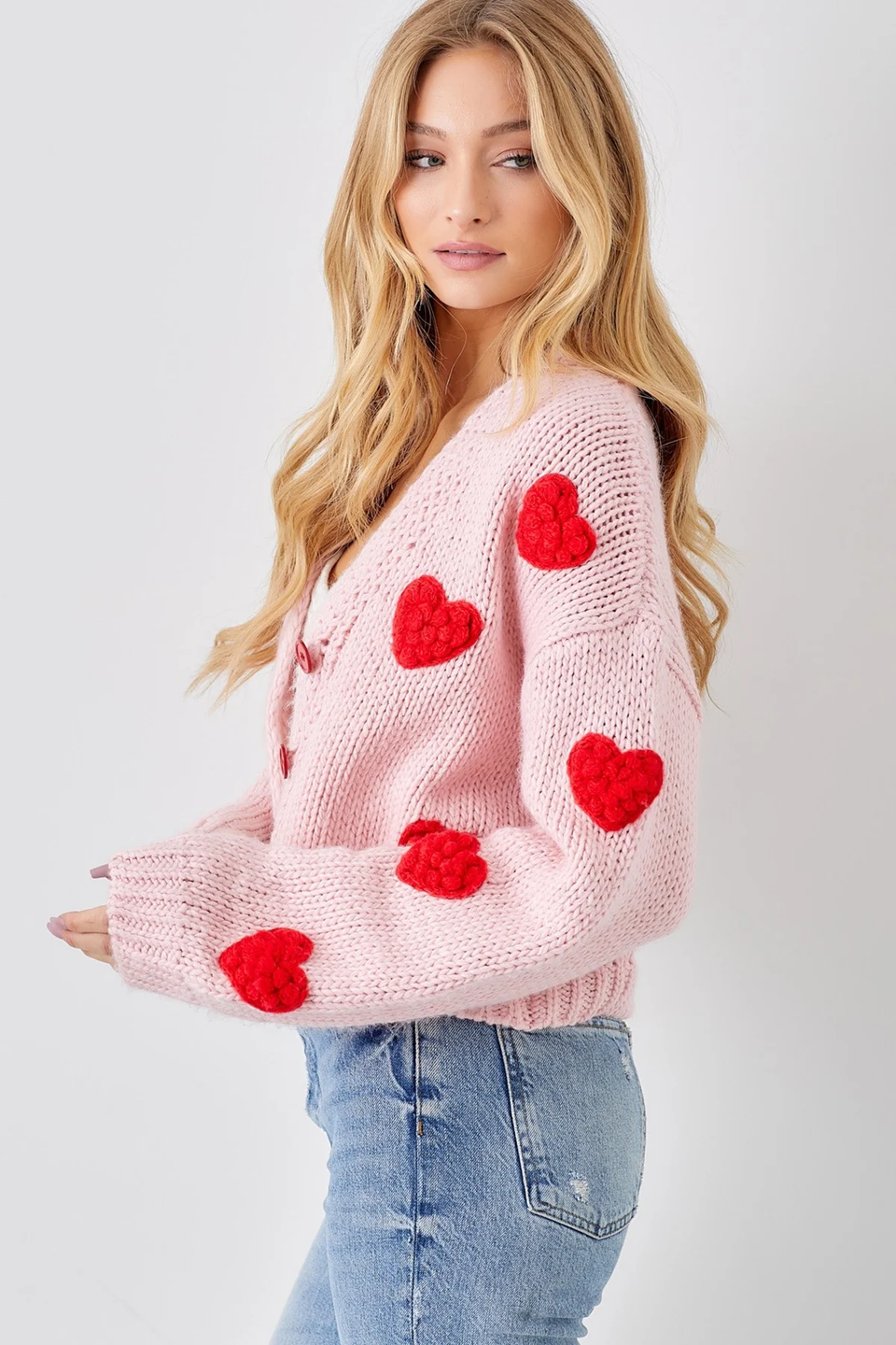 Listen To Your Heart Knit Button Front Cardigan