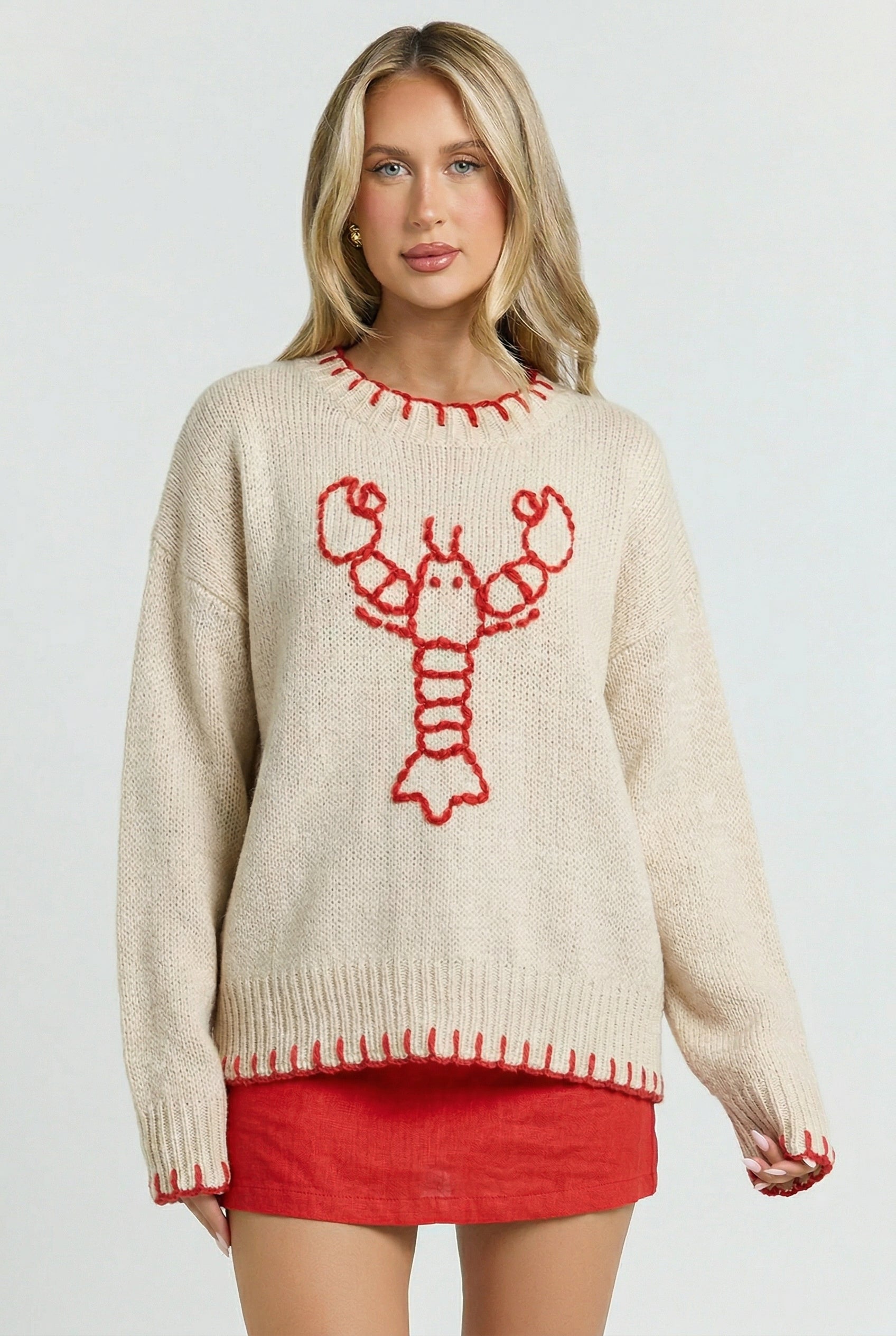 Lobster Knit Pullover Sweater – Lithologie Co.