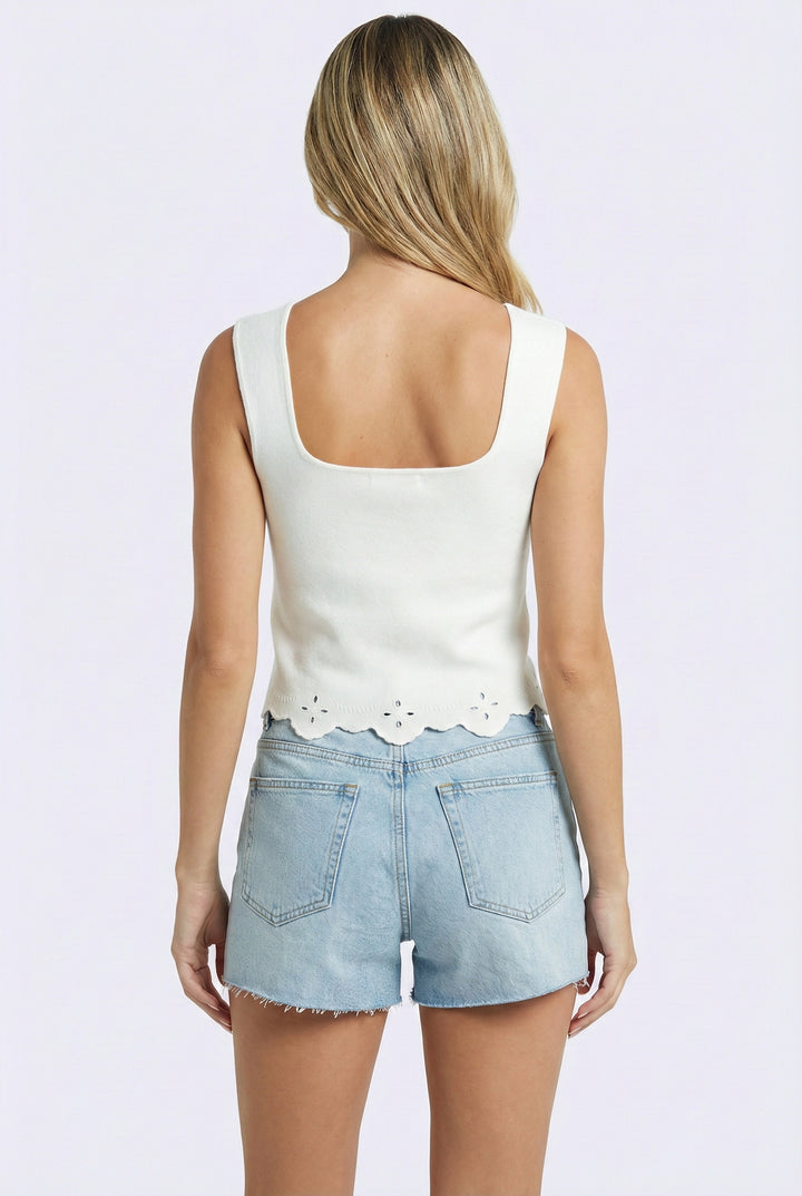 Love Letter Eyelet Knit Top