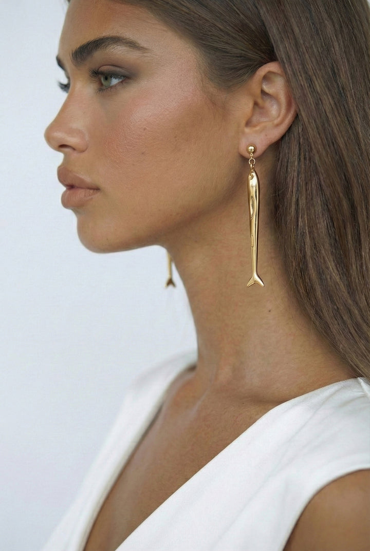 Lustra Fish Drop Earrings