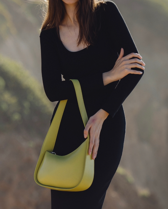 Melie Bianco Willow Pistachio Shoulder Bag