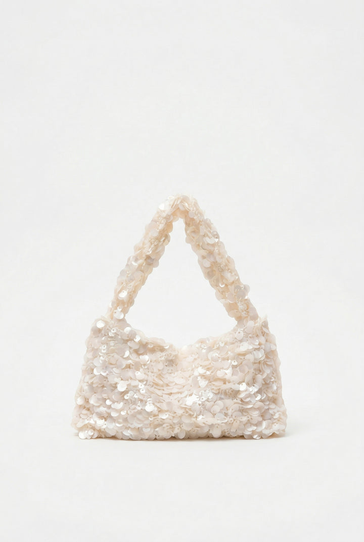 Opaline Shimmer Sequin Mini Top Handle Bag