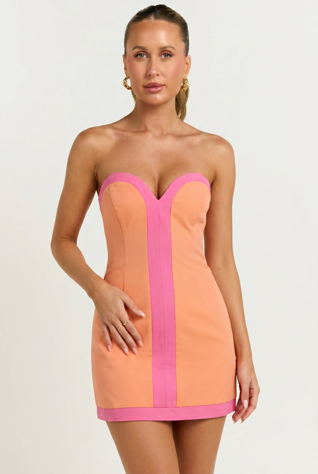 Sunset Sculpt Romper Mini Dress