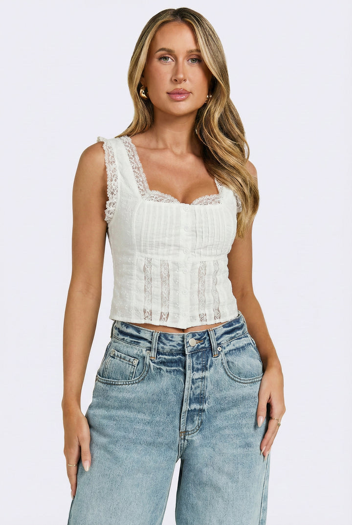 Ruffle Lace Top