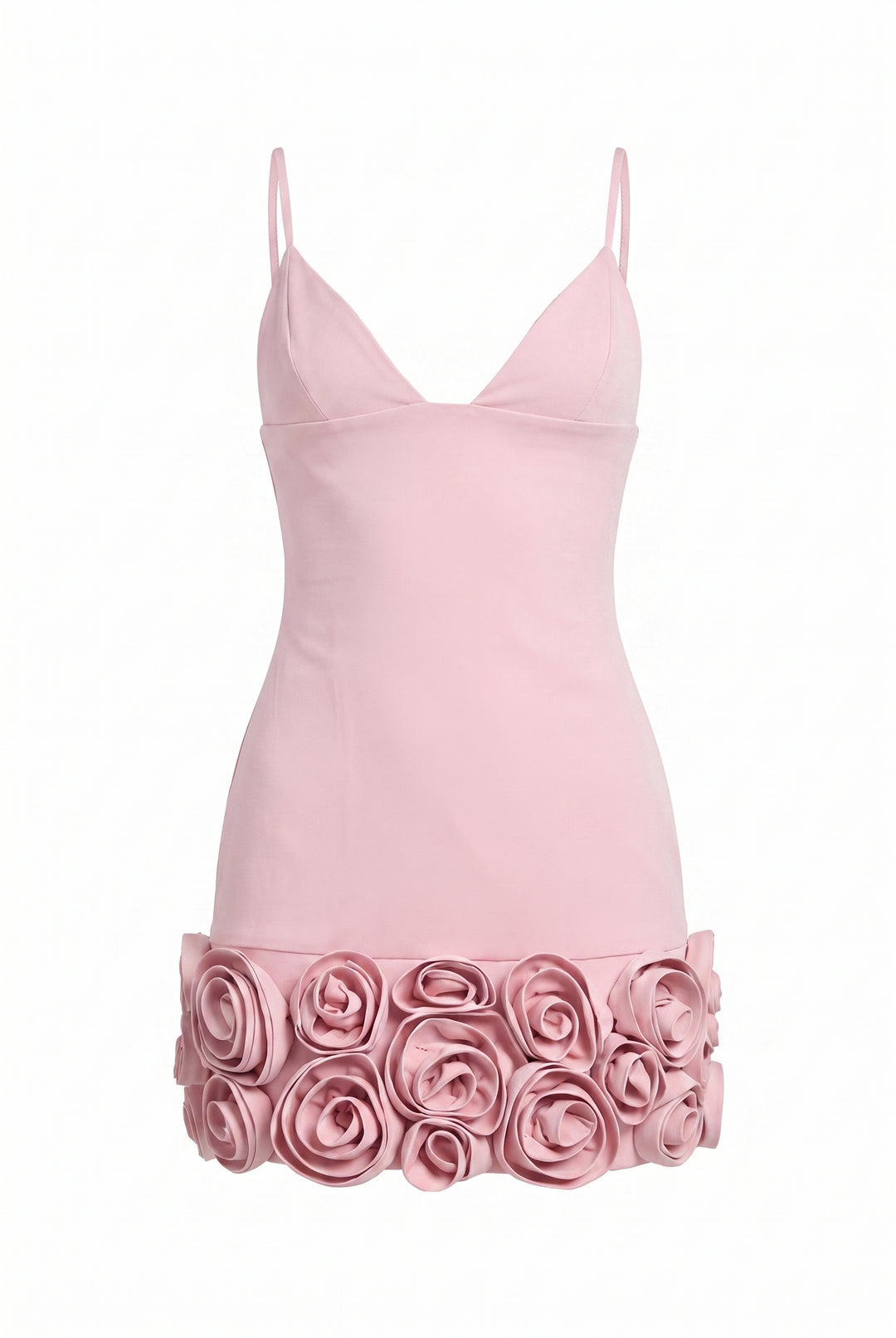 Sculpted in Roses Mini Dress