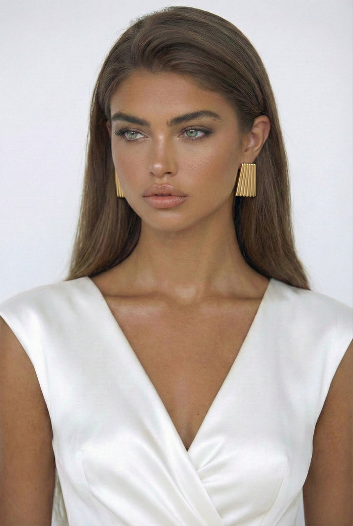 Shield Stud Earrings