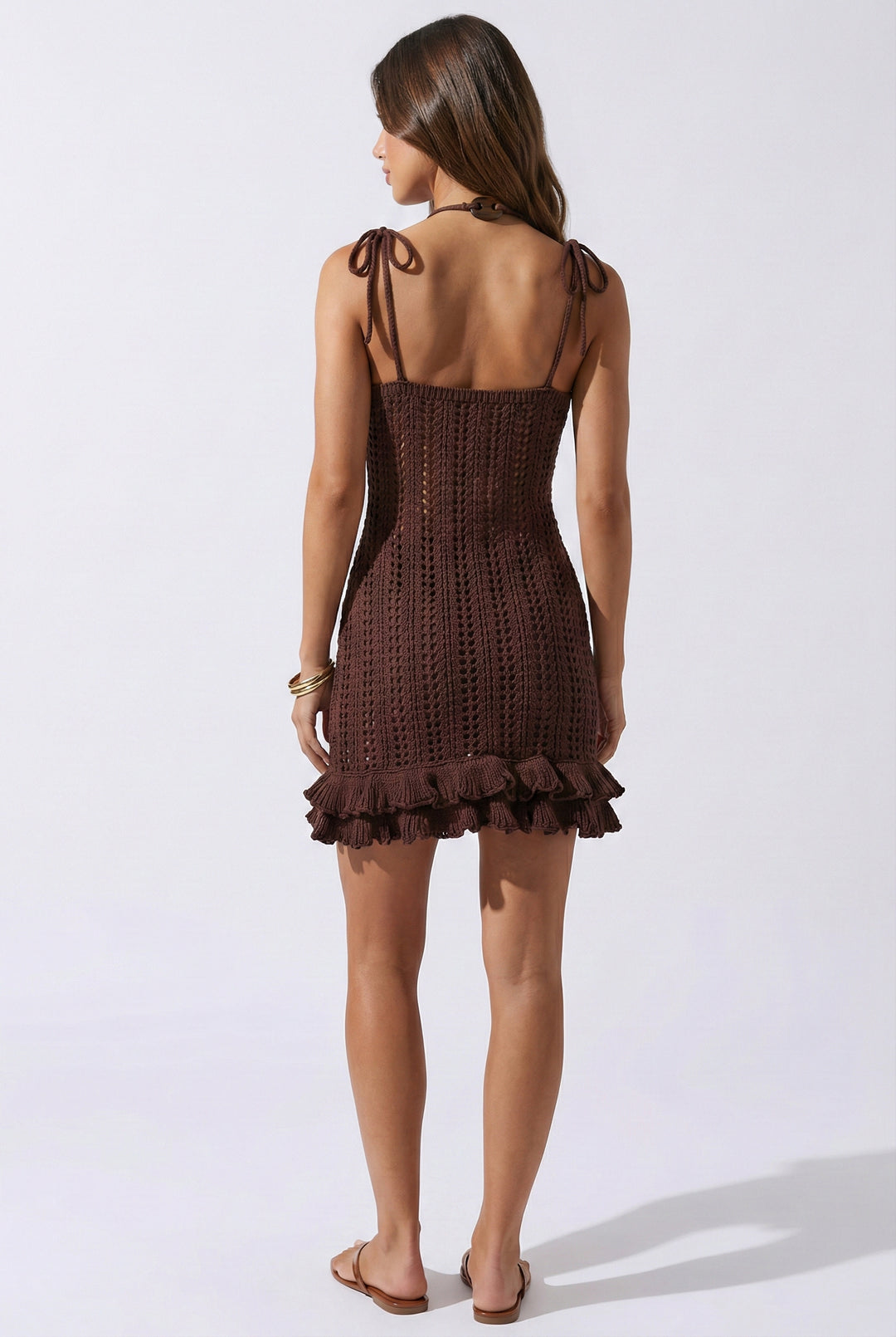 Starfish Crochet Mini Dress