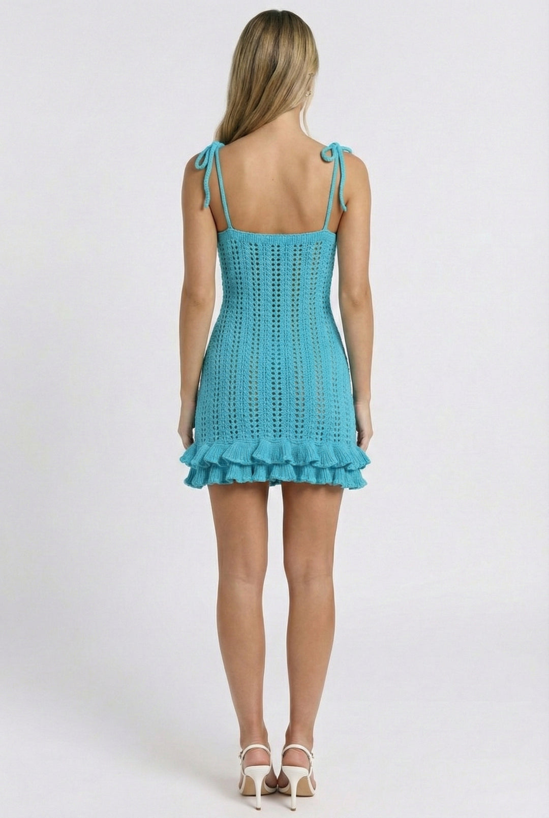 Starfish Crochet Mini Dress