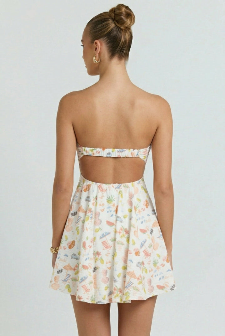 Summer Postcard Mini Dress