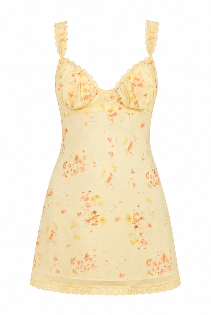 Sunday Lemon Mini Dress