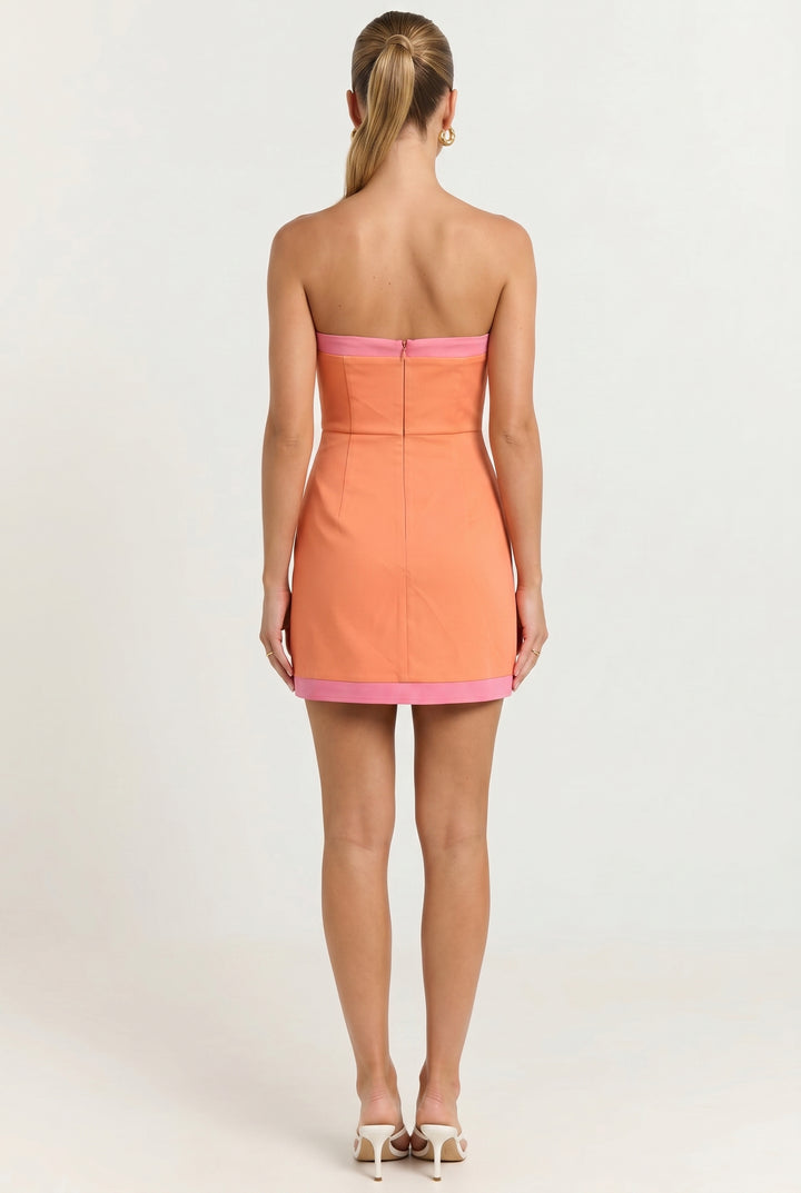 Sunset Sculpt Romper Mini Dress