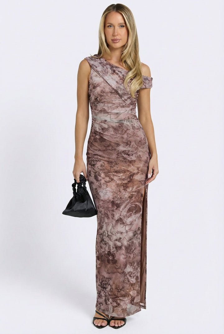 Veloura Off The Shoulder Maxi Dress