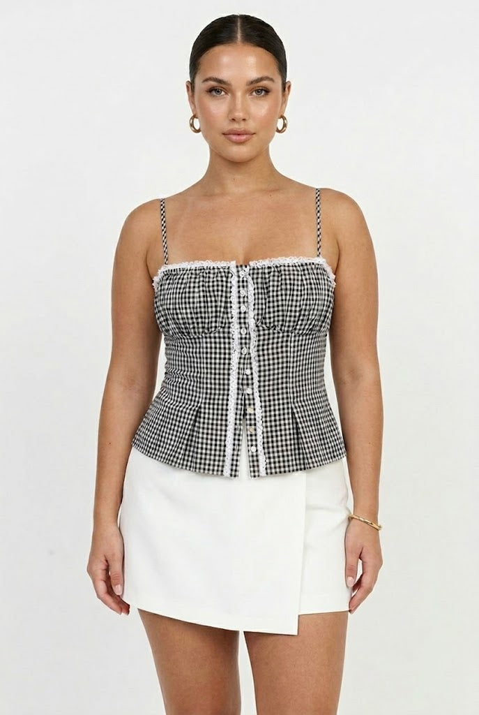 Mason Jar Gingham Top