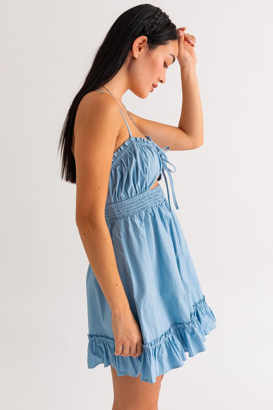 Bluebell Ruffle Mini Dress - Final Sale