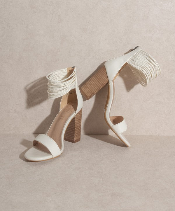 Blair Faux Leather Strappy Heels - Final Sale
