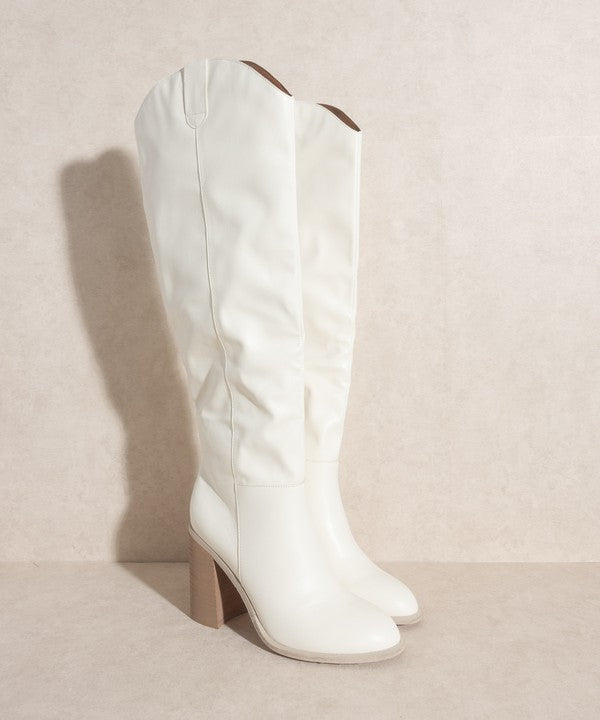 Saint Slouch Boot - White - Final Sale