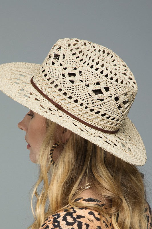 Resort To Beach Woven Panama Hat