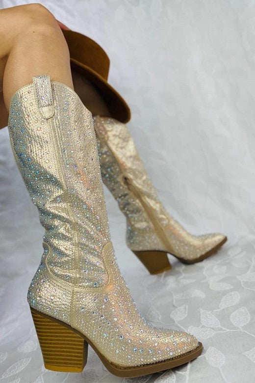 Nashville Queen Rhinestone Western Boots