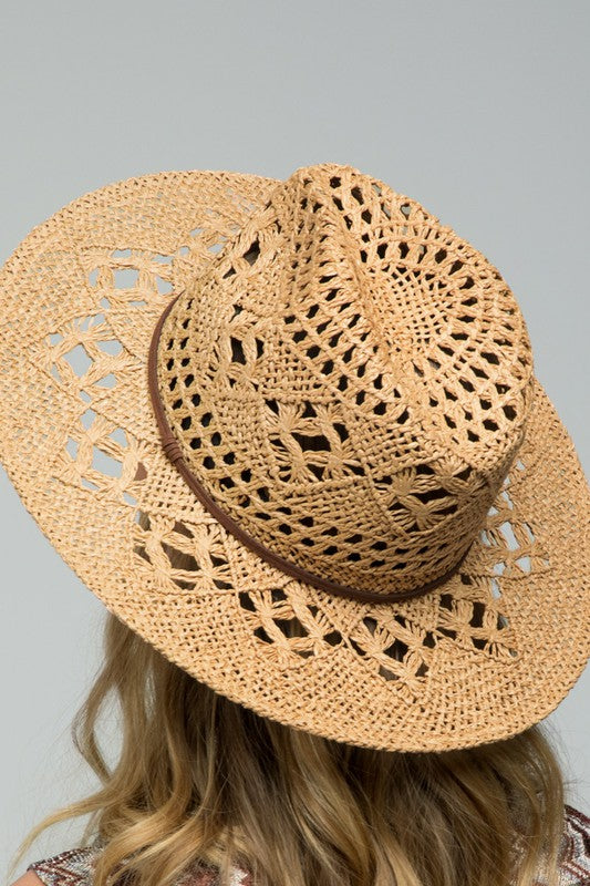 Resort To Beach Woven Panama Hat