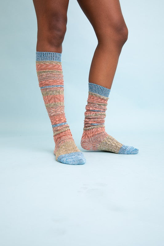 Cotton Candy Striped Socks