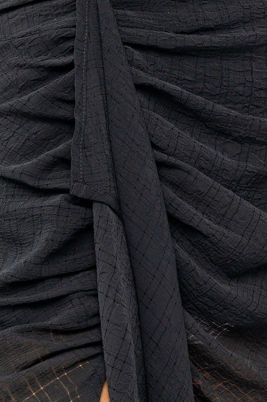 Jamie Shirring Detail Mini Skirt