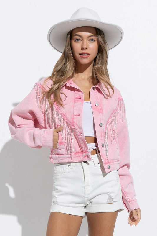 Cropped denim sale jacket canada